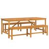vidaXL Garden Dining Set 3 pcs Brown Solid Acacia Wood