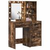 vidaXL Dressing Table 2 pcs Brown 50 x 41 x 135 cm Engineered wood