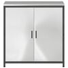 vidaXL Kitchen Storage with Shelf Silver 90 x 50 x 92 cm Steel