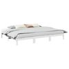 vidaXL Family Bed Frame No Mattress White 240x200 cm Solid Wood Pine