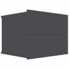 vidaXL Bedside Cabinet Grey 40x30x30 cm Engineered Wood