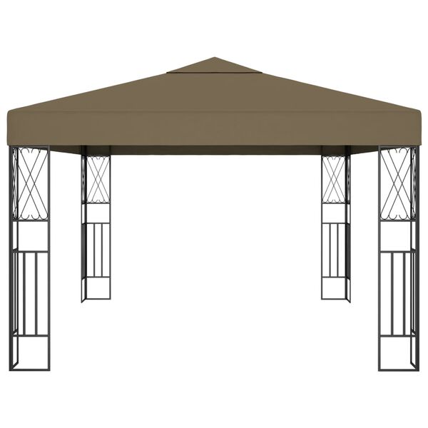 vidaXL Gazebo 3x4 m Taupe Fabric