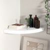 vidaXL Floating Corner Shelf White 35x35x3.8 cm MDF