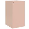 vidaXL Bedside Cabinets 2 pcs Pink 34.5x39x62 cm Steel