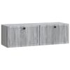 vidaXL Wall-Mounted TV Cabinet Grey Sonoma 98 x 31 x 30 cm