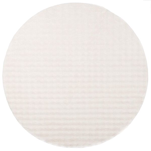 vidaXL Area Rugs Round HUARTE Cream &Oslash; 200 CM Polyester