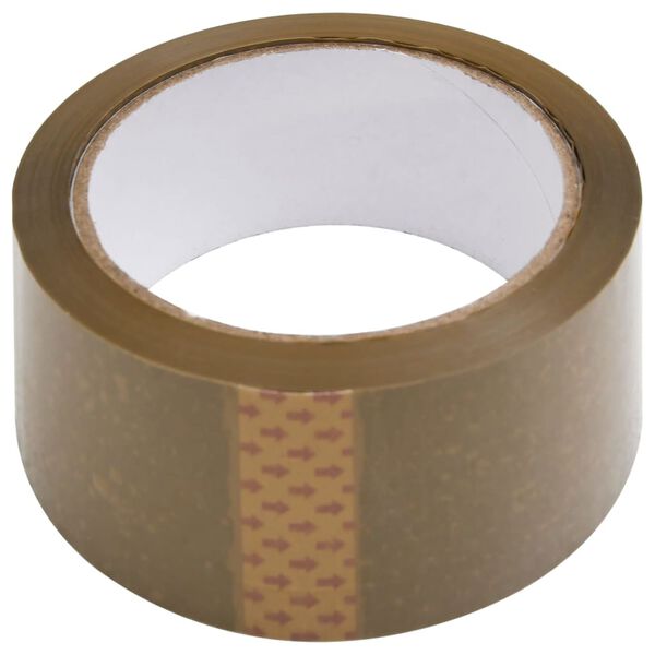 vidaXL Packaging Tape 36 pcs Brown 48 mm x 66 m