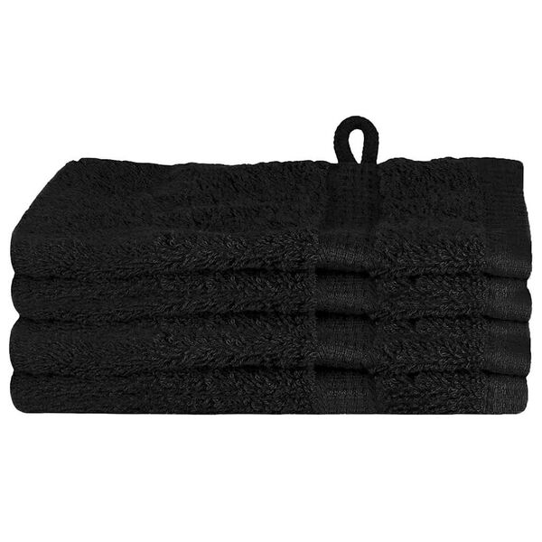 vidaXL Guest Towel SOLUND Black Cotton
