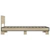 vidaXL Bed Frame without Mattress Sonoma Oak 75x190 cm Small Single
