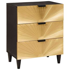 vidaXL Bedside Table with Drawer 50 x 33 x 62 cm Solid Mango Wood