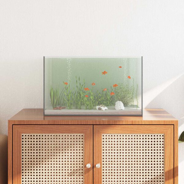 vidaXL Aquarium with Storage Transparent 50 x 30 x 30 cm Glass
