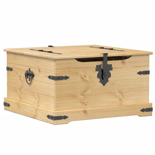 vidaXL Storage Box Corona 78x78x45 cm Solid Wood Pine