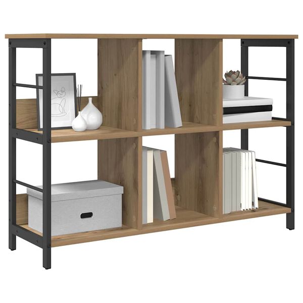 vidaXL Bookshelf Artisan Oak 102 x 32 x 72.5 cm Engineered Wood