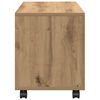 vidaXL Rolling Cabinet Artisian Oak 72x33x42.5 cm Engineered Wood