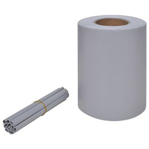 vidaXL Privacy Strip PVC 70x0.19 m Light Grey