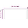 vidaXL LED Bathroom Mirror 40x100 cm