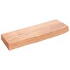 vidaXL Wall Shelf Light Brown 60x20x6 cm Treated Solid Wood Oak