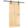 vidaXL Sliding Door with Hardware Set 100x210 cm Solid Wood Pine