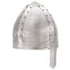 vidaXL Medieval Knight Helmet Antique Replica LARP Silver Steel