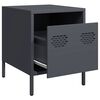 vidaXL Bedside Cabinets&nbsp;2 pcs Anthracite 35x39x43.5 cm Steel