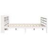 vidaXL Bed Frame with Headboard without Mattress White 180x200 cm Super King