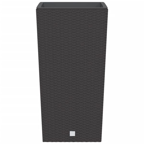 vidaXL Planter with Removable Inner Brown 21 / 49 L PP Rattan