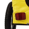 vidaXL Pet Bike Trailer Yellow and Black Oxford Fabric&Iron