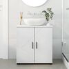 vidaXL Bathroom Cabinet White 61 x 35 x 64 cm Engineered wood & Metal