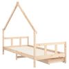 vidaXL Kids Bed Frame with Drawers 90x200 cm Solid Wood Pine