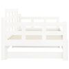 vidaXL Pull-out Day Bed without Mattress White 2x(90x200) cm