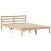 vidaXL Bed Frame without Mattress 135x190 cm Double Solid Wood Pine