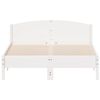 vidaXL Bed Frame without Mattress White 140x200 cm Solid Wood Pine