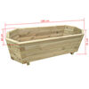 vidaXL Garden Raised Bed 100x40x31 cm Impregnated Pinewood
