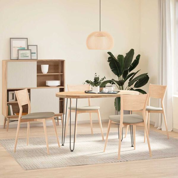 vidaXL hairpin legs for console tables for Console Table 4 pcs Natural Steel 72 cm Solid Steel