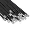 vidaXL Cable Tie 250 pcs 7.9 x 250 mm Black