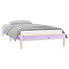 vidaXL LED Bed Frame without Mattress 90x200 cm Solid Wood
