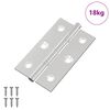 vidaXL Hinge Plain 899 pcs Silver 58 x 35 x 1 mm Steel