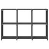 vidaXL 6-Cube Display Shelf Grey 103x30x72.5 cm Fabric