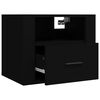 vidaXL Wall-mounted Bedside Cabinets 2 pcs Black 50x36x40 cm