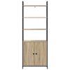 vidaXL Book Cabinet Sonoma Oak 60 x 24 x 161 cm Engineered Wood