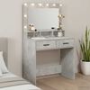 vidaXL Dressing Table Concrete Grey 79 x 41 x 135 cm Engineered Wood