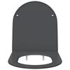 vidaXL Toilet Seat Anthracite 44 x 36.4 x 3.4 cm Duroplast
