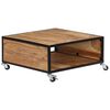 vidaXL Coffee Table 70x70x32 cm Solid Acacia Wood