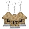 vidaXL Bird House | Brown | Cast iron, real rattan | Small | Durable | Aviary