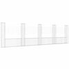 vidaXL U-shape Gabion Basket with 5 Posts Iron 500x20x150 cm