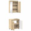 vidaXL Bathroom Furniture Set TULUM Sonoma Oak Engineered Wood
