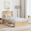 vidaXL Bed Frame with Headboard Sonoma Oak 70 x 190 cm Engineered Wood
