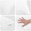 vidaXL All-season Duvet with Pillow 3 pcs White Microfiber