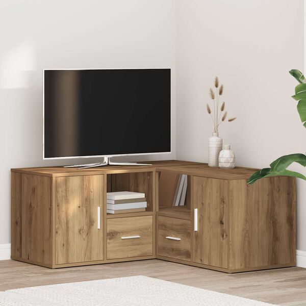 vidaXL Corner Cabinet Artisian Oak 160x40x45 cm Engineered Wood