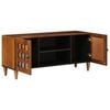 vidaXL TV Cabinet with Door Walnut 105 x 33.5 x 46 cm Solid Mango Wood